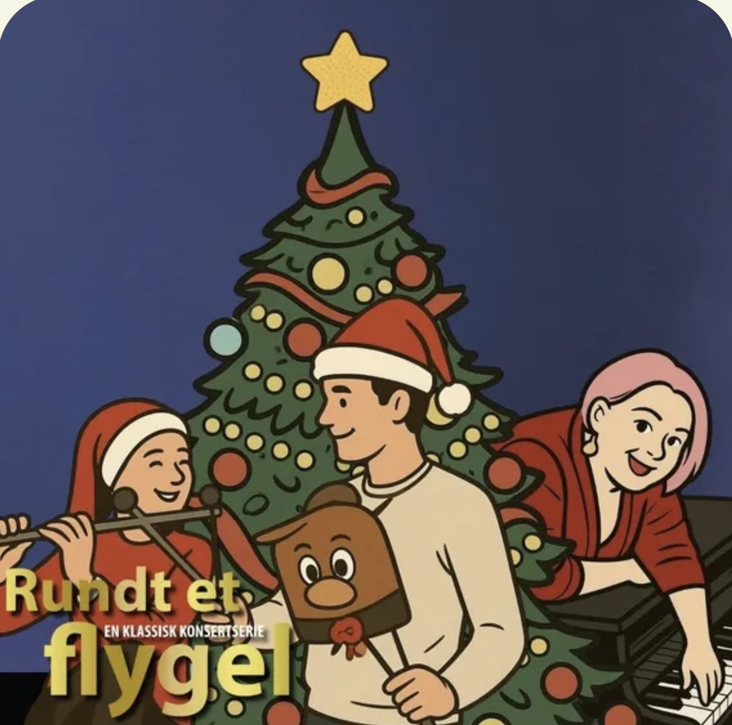 Rundt et flygel for barn — Christmas concert